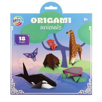 Moxy 12 Φύλλα Origami 21x20cm με 18 Σχέδια Ζωάκια