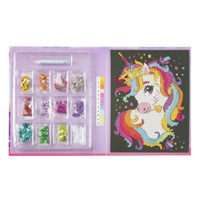 Moxy Ζωγραφική με Πούλιες 20x25cm Μονόκερος