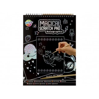 Moxy Σπιράλ Τετράδιο Magical Scratch 20 σελίδες A4 Holographic