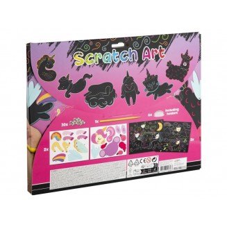 Moxy Scratch Αrt 2 Φύλλα 31,5x24cm Μονόκεροι
