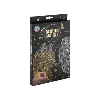 Moxy Scratch Αrt Σετ 11 τεμαχίων Ζωάκια