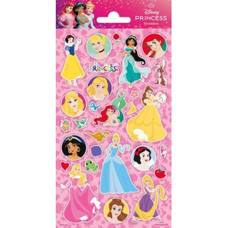 Funny Products Disney Princess Καρτέλα με Αυτοκόλλητα Stickers