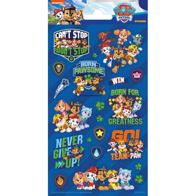 Funny Products Paw Patrol Καρτέλα 21 Αυτοκόλλητα Stickers