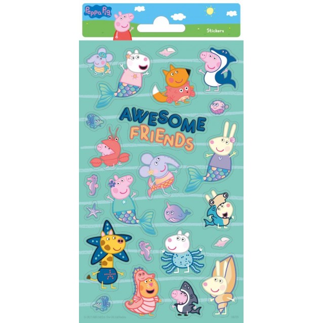 Funny Products Peppa Καρτέλα 24 Αυτοκόλλητα Stickers