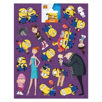 Funny Products Minions Καρτέλα 19 Αυτοκόλλητα Stickers