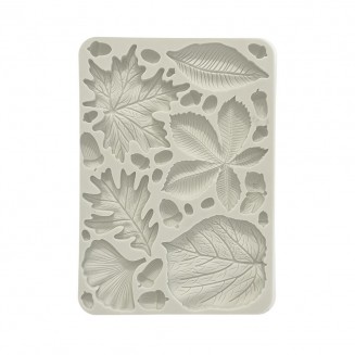 Stamperia Εύκαμπτα Καλούπια Σιλικόνης A5 Forest Leaves and Acorns