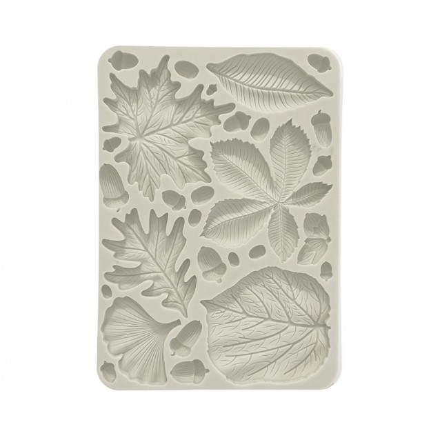 Stamperia Εύκαμπτα Καλούπια Σιλικόνης A5 Forest Leaves and Acorns