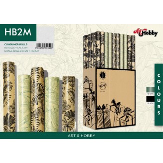 Χαρτί Περιτυλίγματος Οικολογικό 70x200cm Grass Paper Recycled
