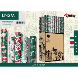 Χαρτί Περιτυλίγματος 70x200cm Christmas Lux