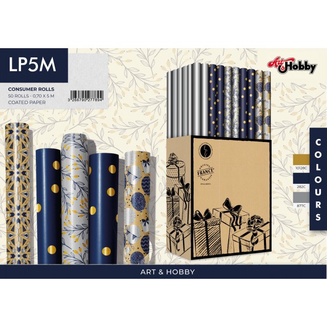 Χαρτί Περιτυλίγματος 70x500cm Deluxe Extra Long