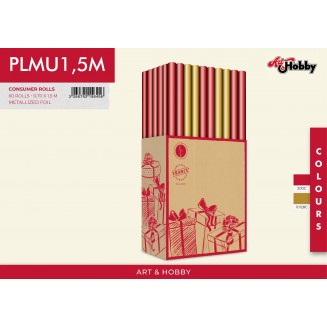 Χαρτί Περιτυλίγματος 70x150cm Polypro Metal Uni