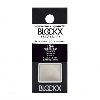 Blockx Extra Fine Half Pan Ακουαρέλας 184 Zinc White Series 1