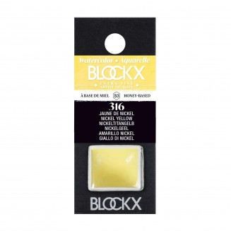 Blockx Extra Fine Half Pan Ακουαρέλας 316 Nickel Yellow Series 3