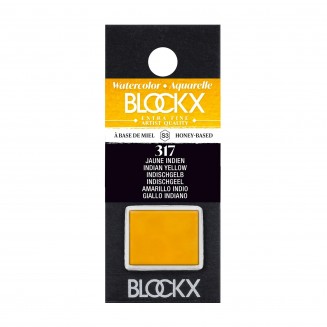 Blockx Extra Fine Half Pan Ακουαρέλας 317 Indian Yellow Series 3