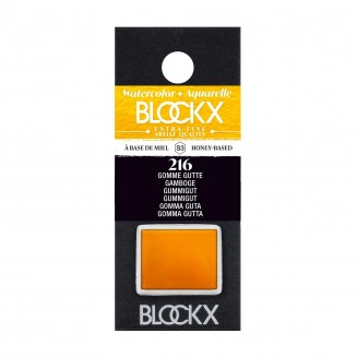 Blockx Extra Fine Half Pan Ακουαρέλας 216 Gamboge Series 3
