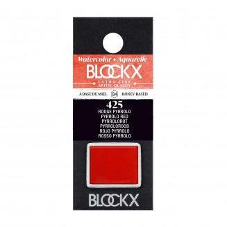 Blockx Extra Fine Half Pan Ακουαρέλας 425 Pyrrolo Red Series 4