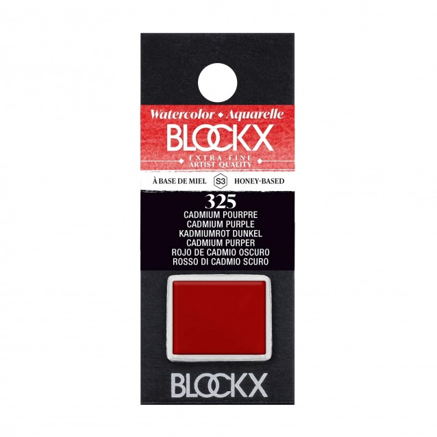 Blockx Extra Fine Half Pan Ακουαρέλας 325 Cadmium Purple Series 3