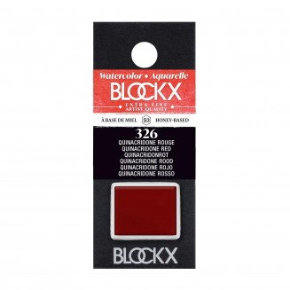 Blockx Extra Fine Half Pan Ακουαρέλας 326 Quinacridone Red Series 3