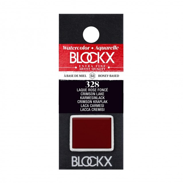 Blockx Extra Fine Half Pan Ακουαρέλας 328 Crimson Lake Series 3