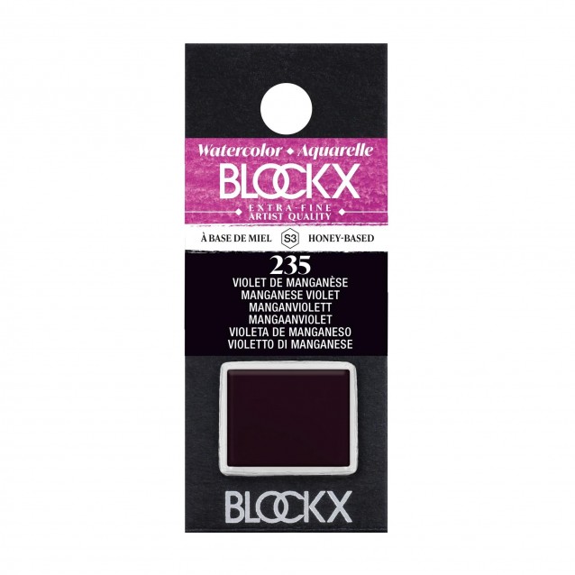 Blockx Extra Fine Half Pan Ακουαρέλας 235 Manganese Violet Series 3