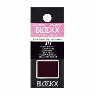 Blockx Extra Fine Half Pan Ακουαρέλας 431 Cobalt Violet Series 4