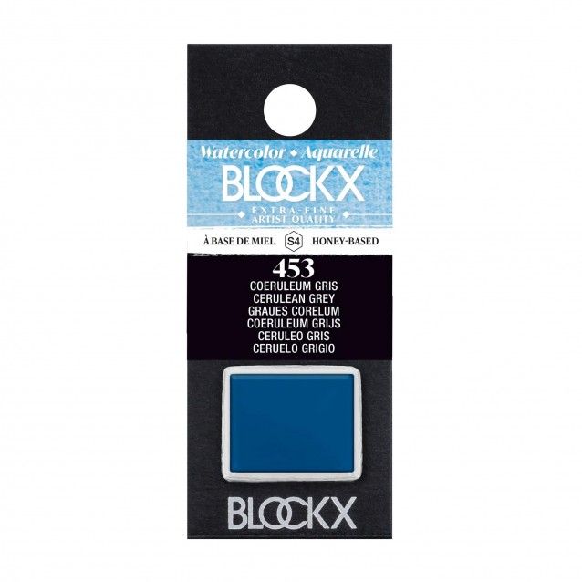 Blockx Extra Fine Half Pan Ακουαρέλας 453 Cerulean Grey Series 4