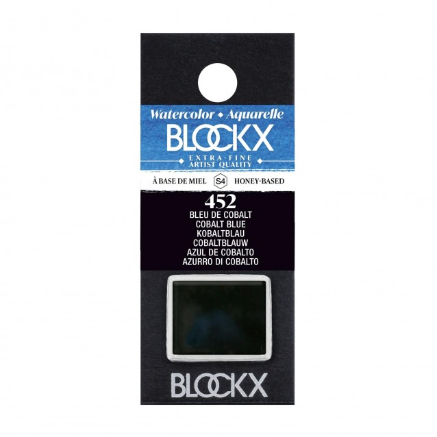 Blockx Extra Fine Half Pan Ακουαρέλας 452 Cobalt Blue Series 4