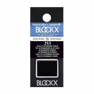 Blockx Extra Fine Half Pan Ακουαρέλας 253 French Ultramarine Blue Deep Series 2