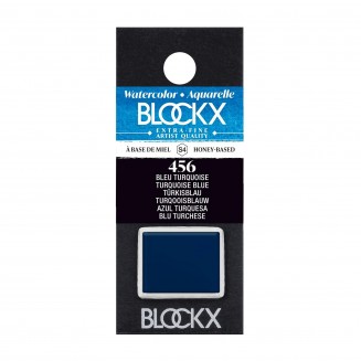 Blockx Extra Fine Half Pan Ακουαρέλας 456 Turquoise Blue Series 4