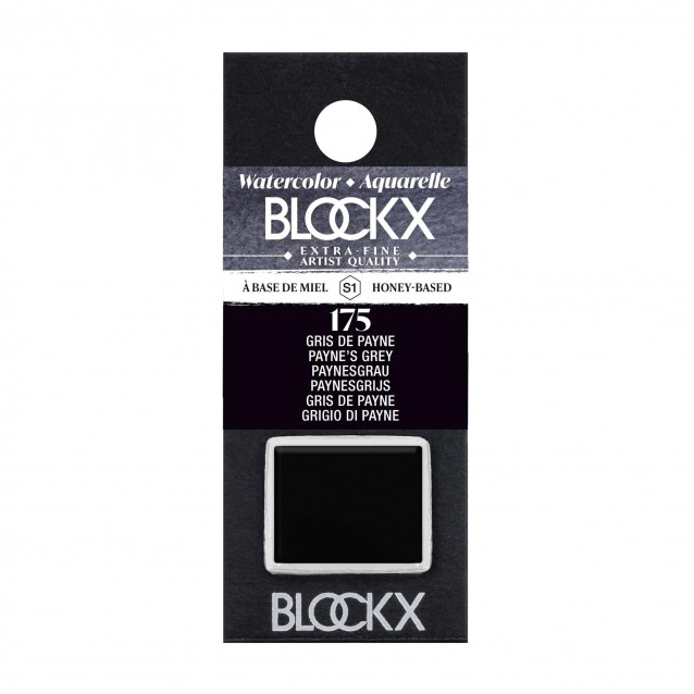 Blockx Extra Fine Half Pan Ακουαρέλας 175 Paynes Grey Series 1