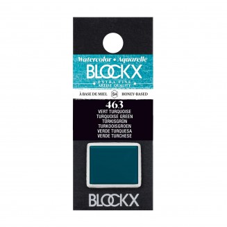 Blockx Extra Fine Half Pan Ακουαρέλας 463 Turquoise Green Series 4