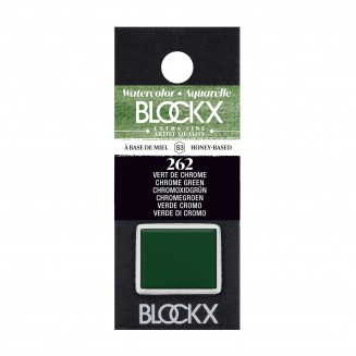 Blockx Extra Fine Half Pan Ακουαρέλας 262 Chrome Green Series 3