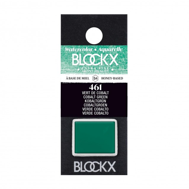 Blockx Extra Fine Half Pan Ακουαρέλας 461 Cobalt Green Series 4