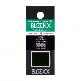 Blockx Extra Fine Half Pan Ακουαρέλας 165 Phtalo Green Series 2