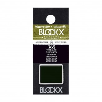Blockx Extra Fine Half Pan Ακουαρέλας 365 Olive Green Series 3