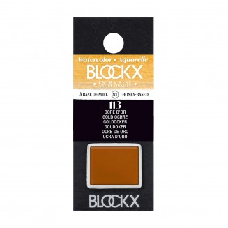 Blockx Extra Fine Half Pan Ακουαρέλας 113 Golden Ochre Series 1