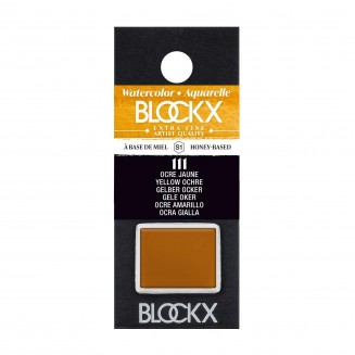 Blockx Extra Fine Half Pan Ακουαρέλας 111 Yellow Ochre Series 1