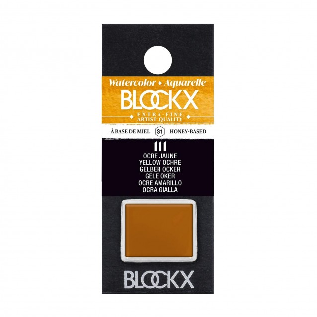 Blockx Extra Fine Half Pan Ακουαρέλας 111 Yellow Ochre Series 1