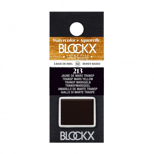 Blockx Extra Fine Half Pan Ακουαρέλας 213 Transparent Mars Yellow Series 2