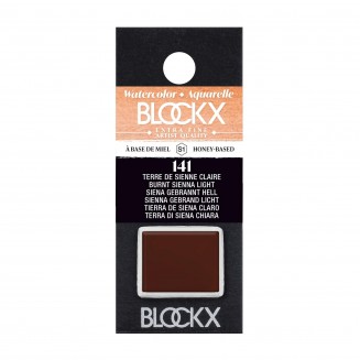 Blockx Extra Fine Half Pan Ακουαρέλας 141 Burnt Sienna Light Series 1
