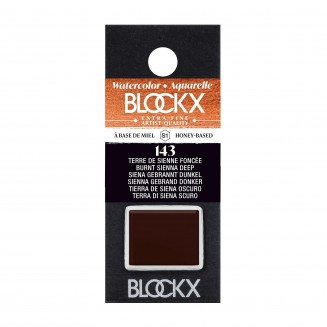 Blockx Extra Fine Half Pan Ακουαρέλας 143 Burnt Sienna Deep Series 1