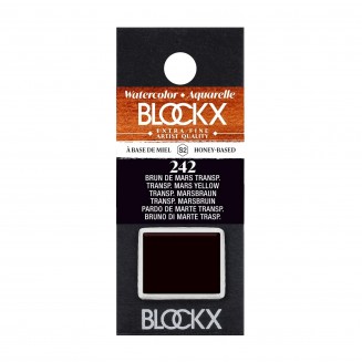 Blockx Extra Fine Half Pan Ακουαρέλας 242 Transparent Mars Brown Series 2