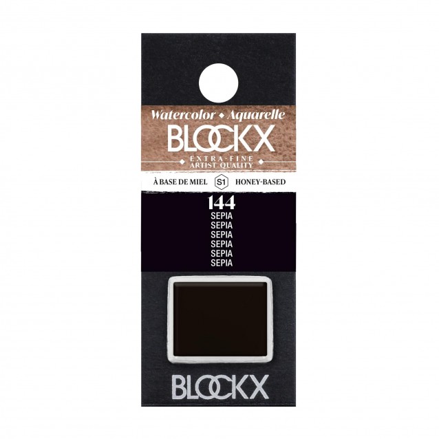 Blockx Extra Fine Half Pan Ακουαρέλας 144 Sepia Series 1