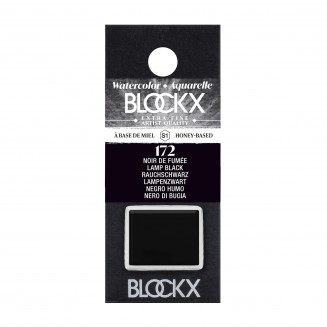 Blockx Extra Fine Half Pan Ακουαρέλας 172 Lamp Black Series 1
