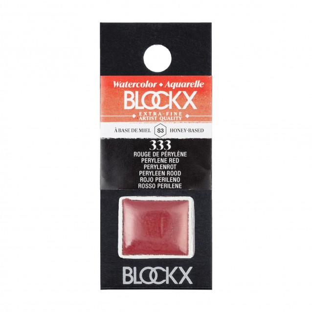 Blockx Extra Fine Half Pan Ακουαρέλας 333 Pery Red Series 3