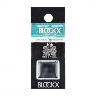 Blockx Extra Fine Half Pan Ακουαρέλας 366 Prussian Green Series 3