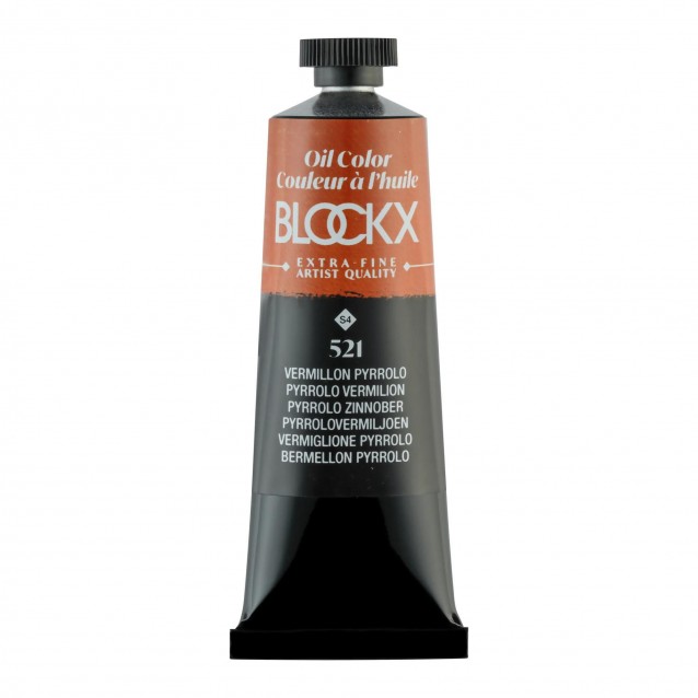 Blockx 35ml Extra-Fine Oil 521 Pyrrolo Vermilion Series 4