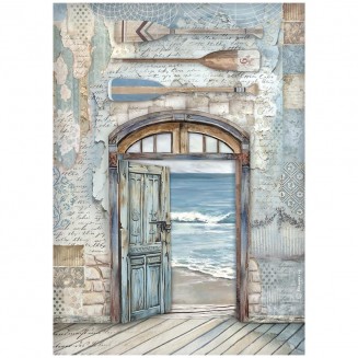 Stamperia Ριζόχαρτο Decoupage A4 (21x29,7cm) Silent Sea door