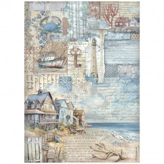 Stamperia Ριζόχαρτο Decoupage A4 (21x29,7cm) Silent Sea landscape