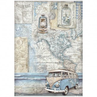 Stamperia Ριζόχαρτο Decoupage A4 (21x29,7cm) Silent Sea van